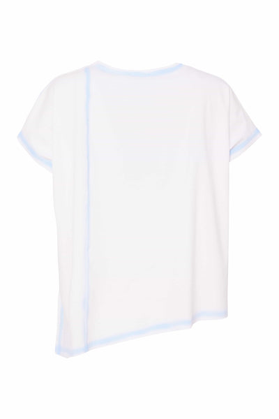 Naya Angle Hem Top- Artic Blue