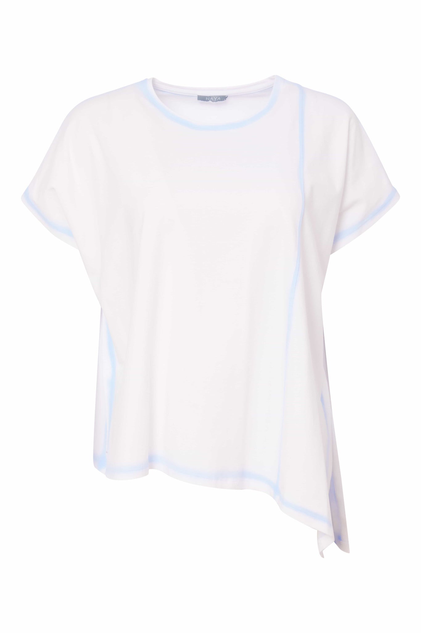 Naya Angle Hem Top- Artic Blue