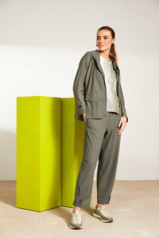 Naya Slim leg Drawstring Trouser Army