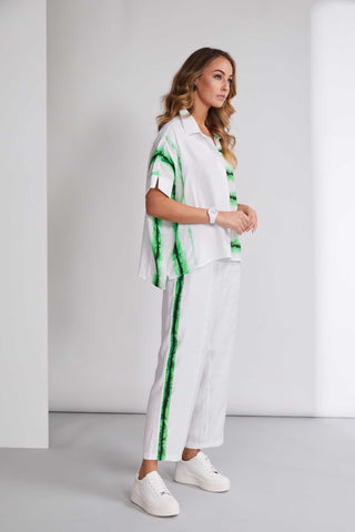 Naya Blurred Stripe Print blouse