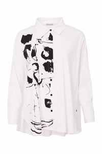 Naya Placement Print Shirt With Stud