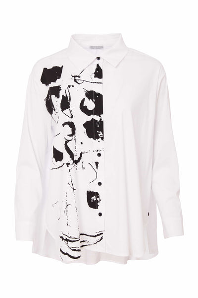 Naya Placement Print Shirt With Stud