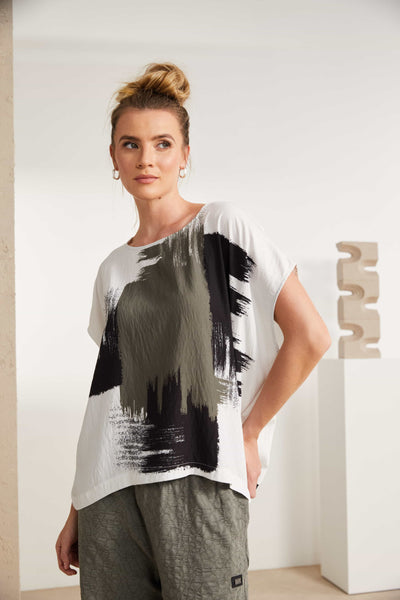 Naya Brush Stroke Top
