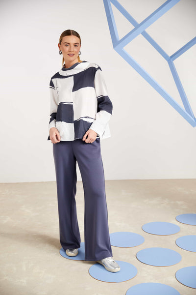 Naya Block Colour High Neck Top