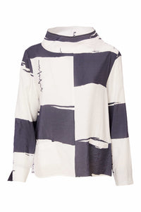 Naya Block Colour High Neck Top