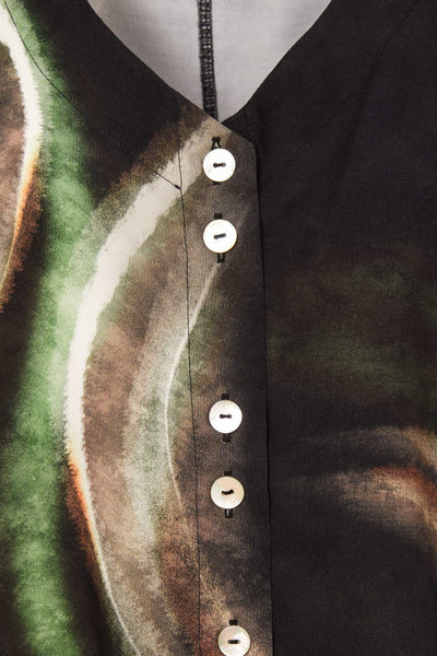 Naya Brushed Stroke Print Blouse