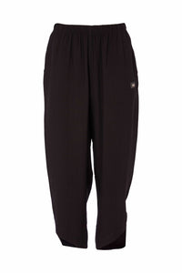 Naya Soft Pull on Curve Detail Trouser- Black