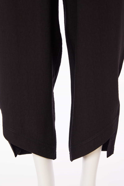 Naya Soft Pull on Curve Detail Trouser- Black