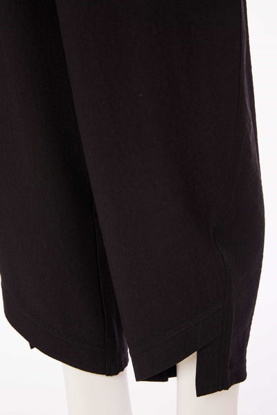 Naya Soft Pull on Curve Detail Trouser- Black