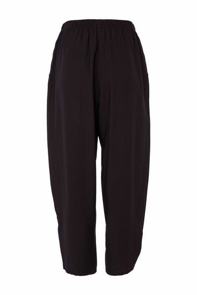 Naya Soft Pull on Curve Detail Trouser- Black