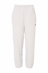 Naya Embossed Crop Trouser Silver