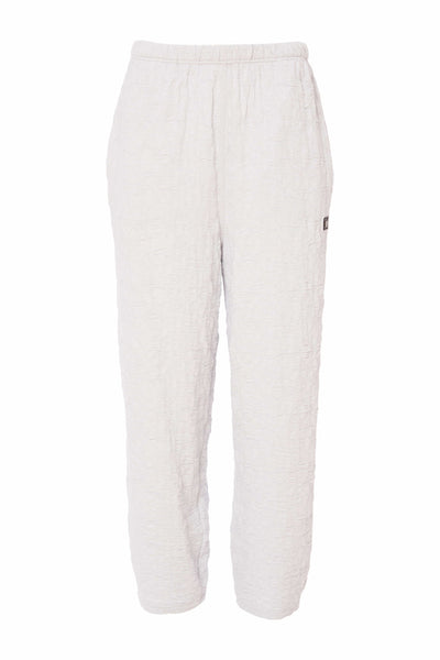 Naya Embossed Crop Trouser Silver
