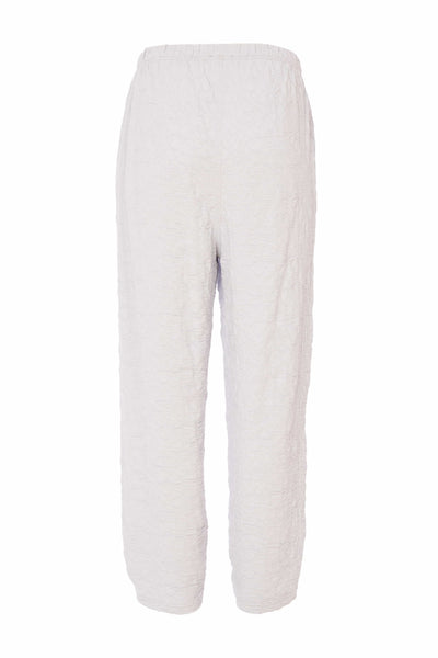 Naya Embossed Crop Trouser Silver