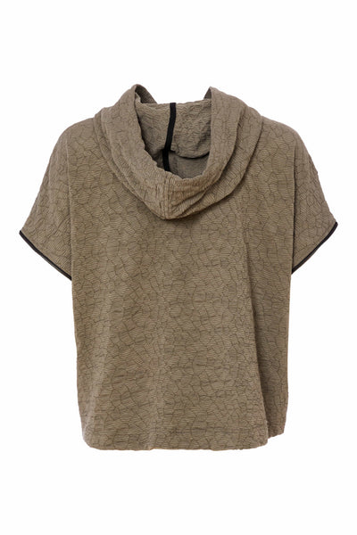 Naya Embossed Hooded Top Army