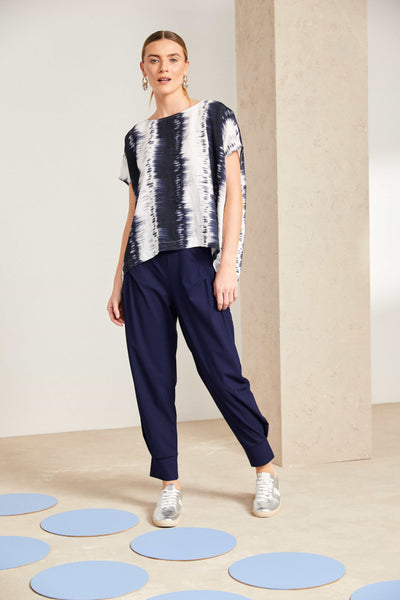 Naya Vertical Blurred Stripe Top