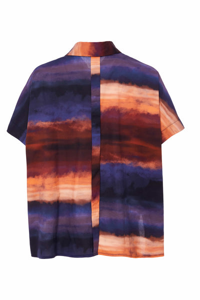 Naya Blurred Wave Print Shirt