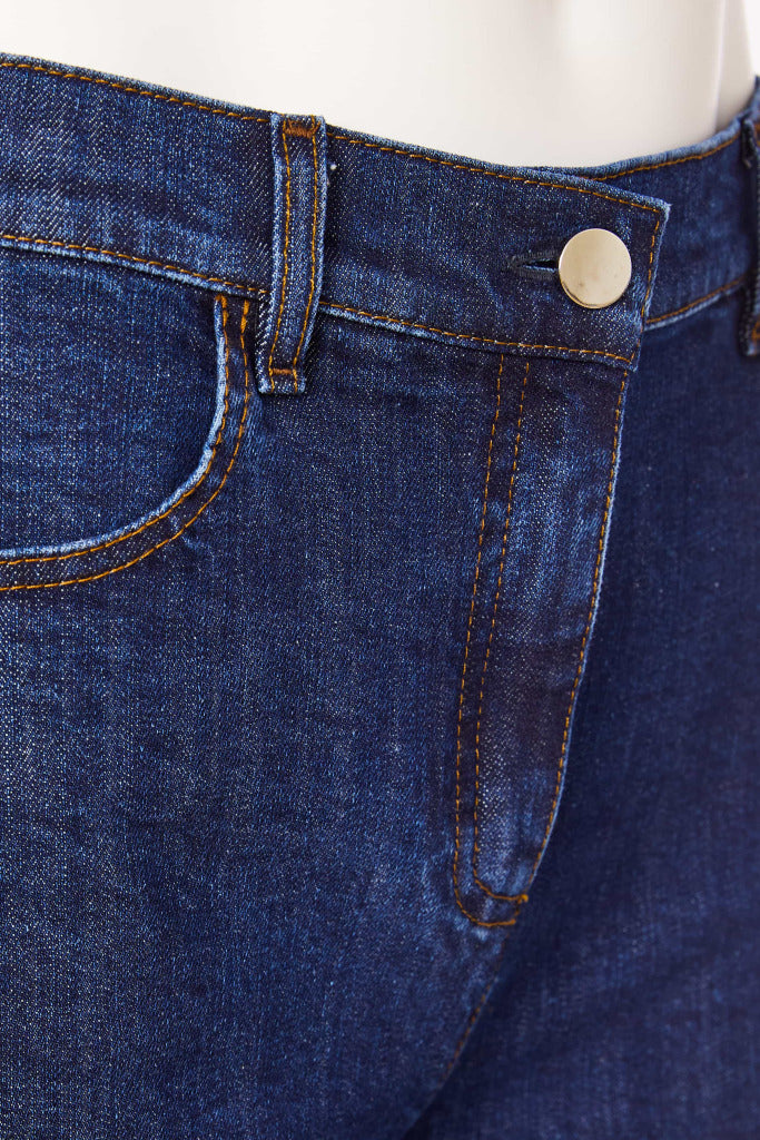 Naya Flared Denim Crop Trouser