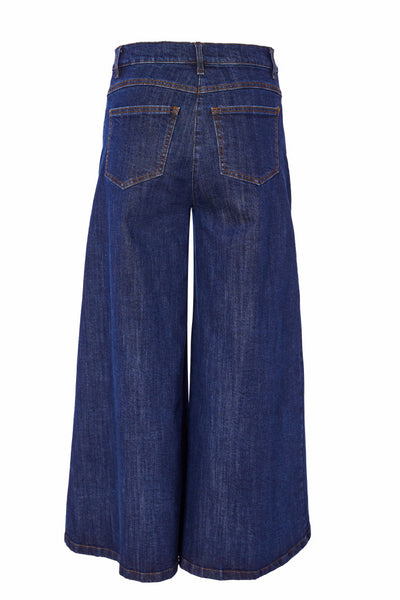 Naya Flared Denim Crop Trouser