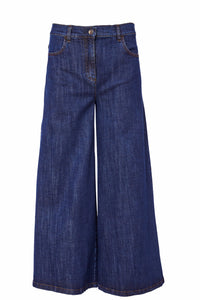 Naya Flared Denim Crop Trouser