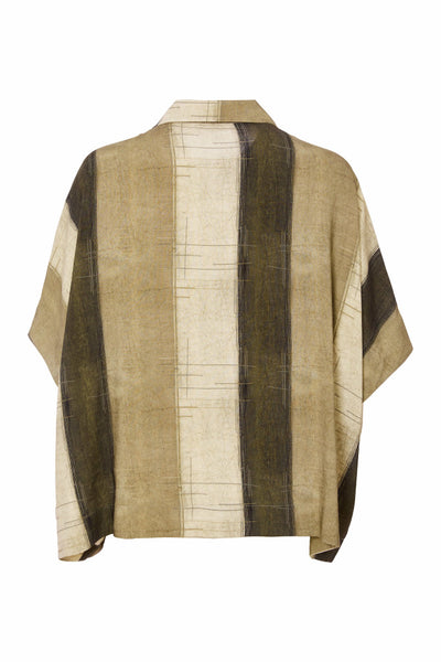 Naya Wide Stripe Scratch Print Jacket