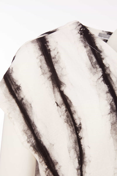 Naya Blurred Stripe V-Neck Top