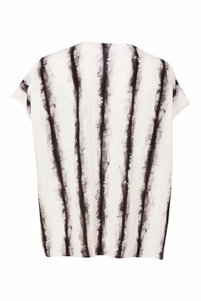 Naya Blurred Stripe V-Neck Top
