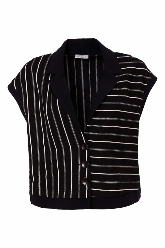 Naya Striped Waistcoat Jacket