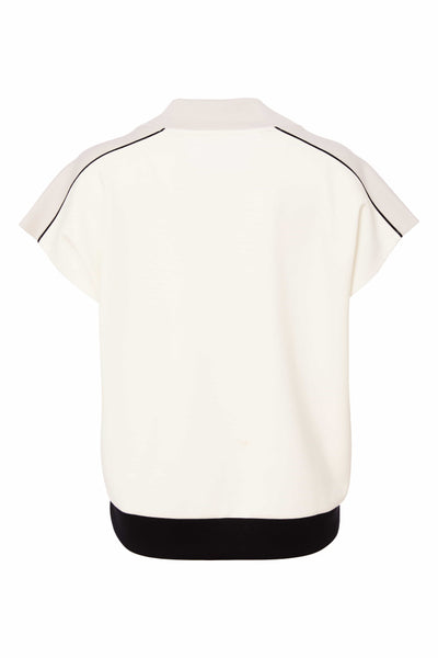 Naya V-Neck Top Contrast Neckline