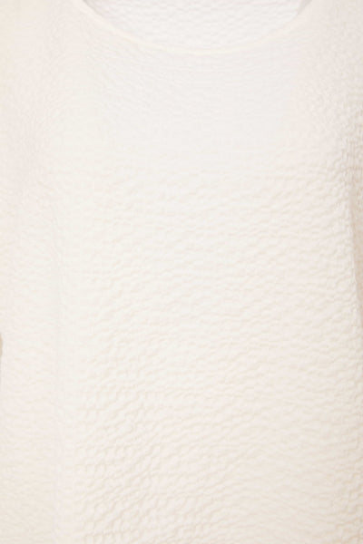 Naya Round Neck Embossed Top