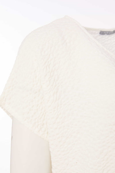 Naya Round Neck Embossed Top