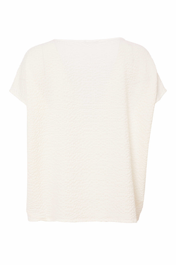 Naya Round Neck Embossed Top