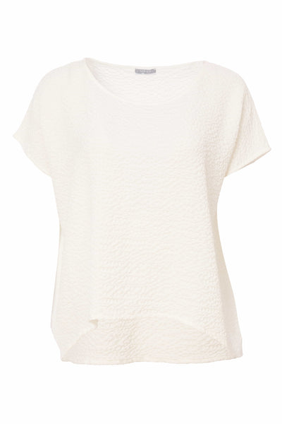 Naya Round Neck Embossed Top
