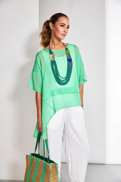 Naya Crop Wide Leg Trouser With Pocket