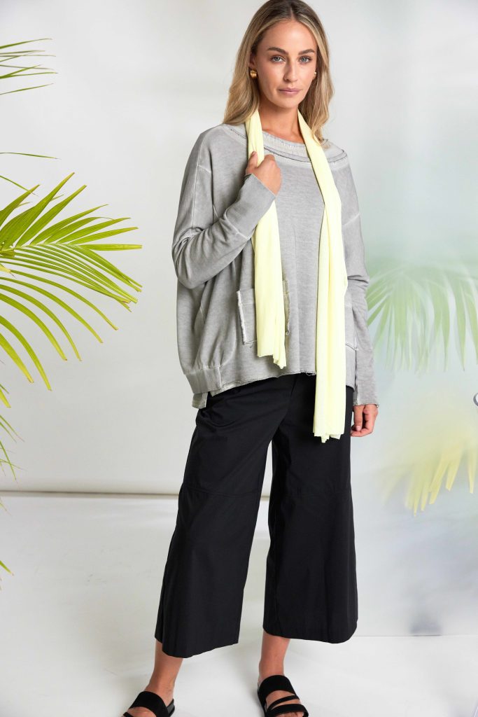 Naya Soft Jersey Neck Scarf Lemon