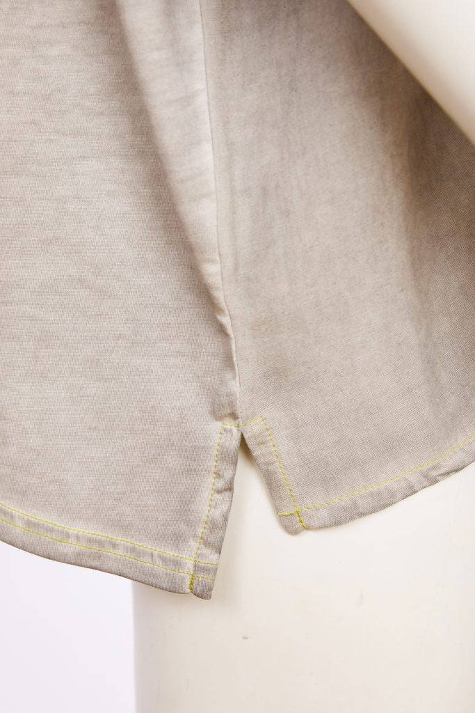 Naya Faded Washed Effect Round Neck Top