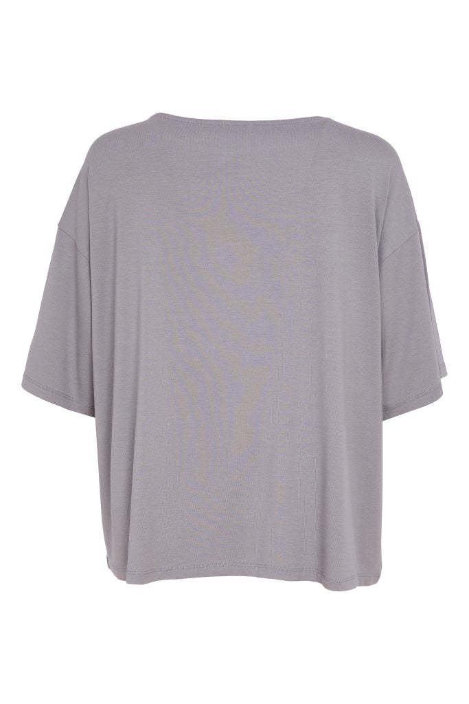 Naya Panel Round Neck Top Dove