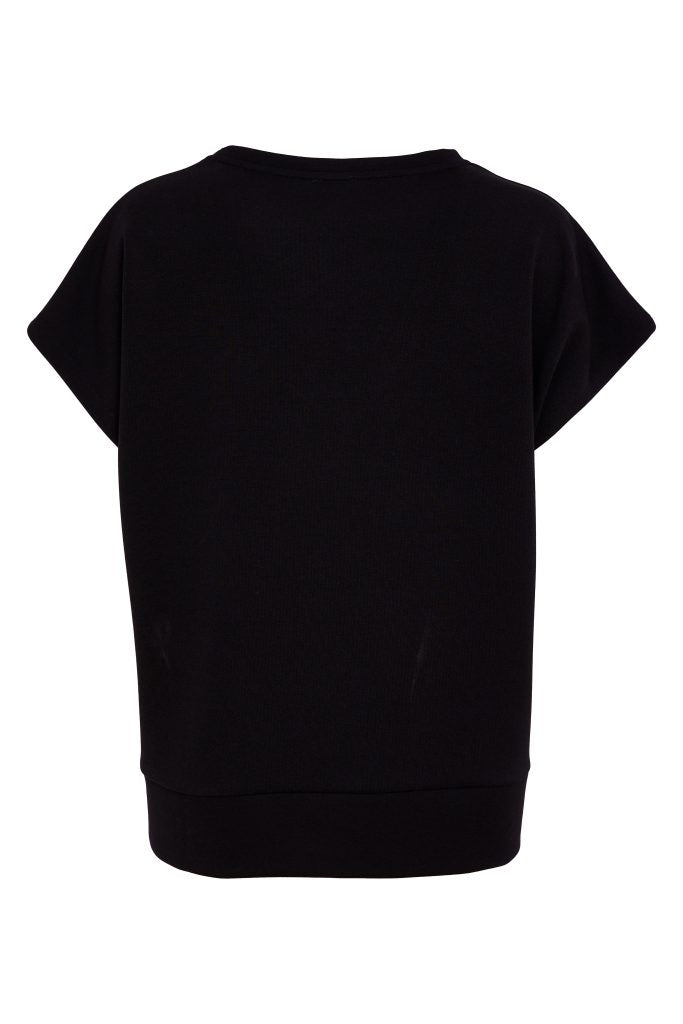 Naya Vee Neck Top With Contrast Shoulder Panel