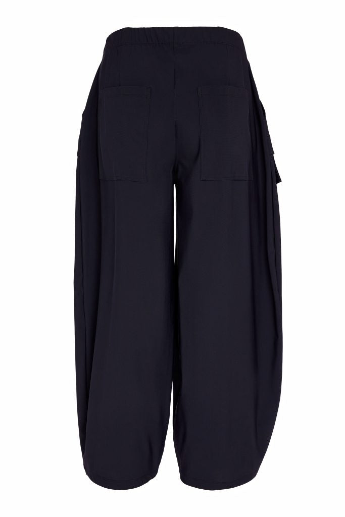 Naya Balloon Shape Trouser With Curve Panel Black