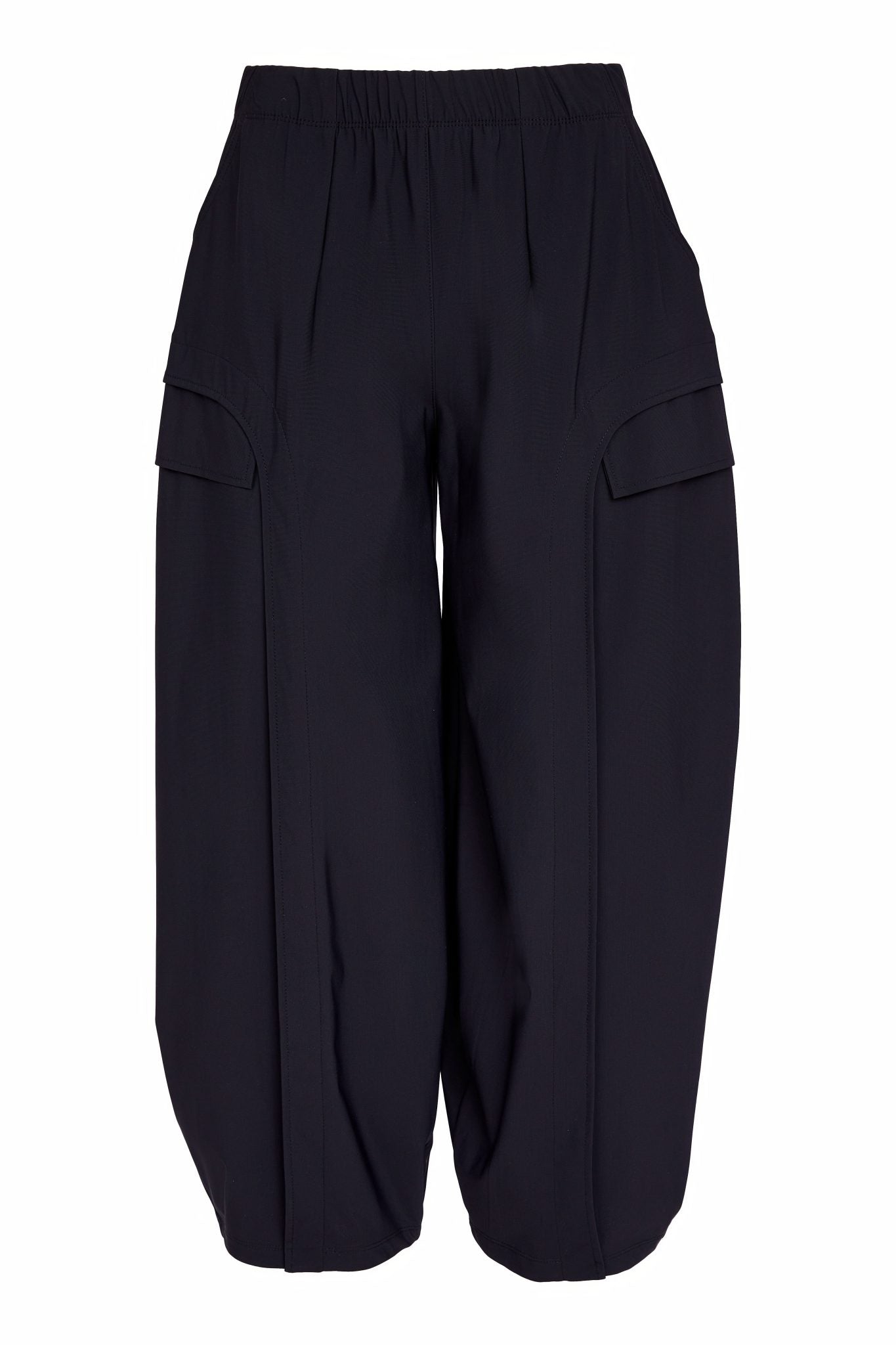 Naya Balloon Shape Trouser With Curve Panel Black