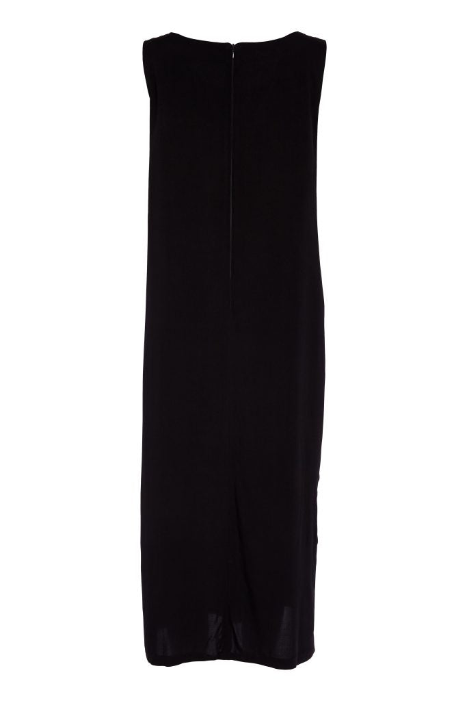 Naya Round Neck Dress With Side Slit