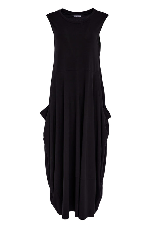 Naya Round Neck Sleeveless Dress With Side Pockets