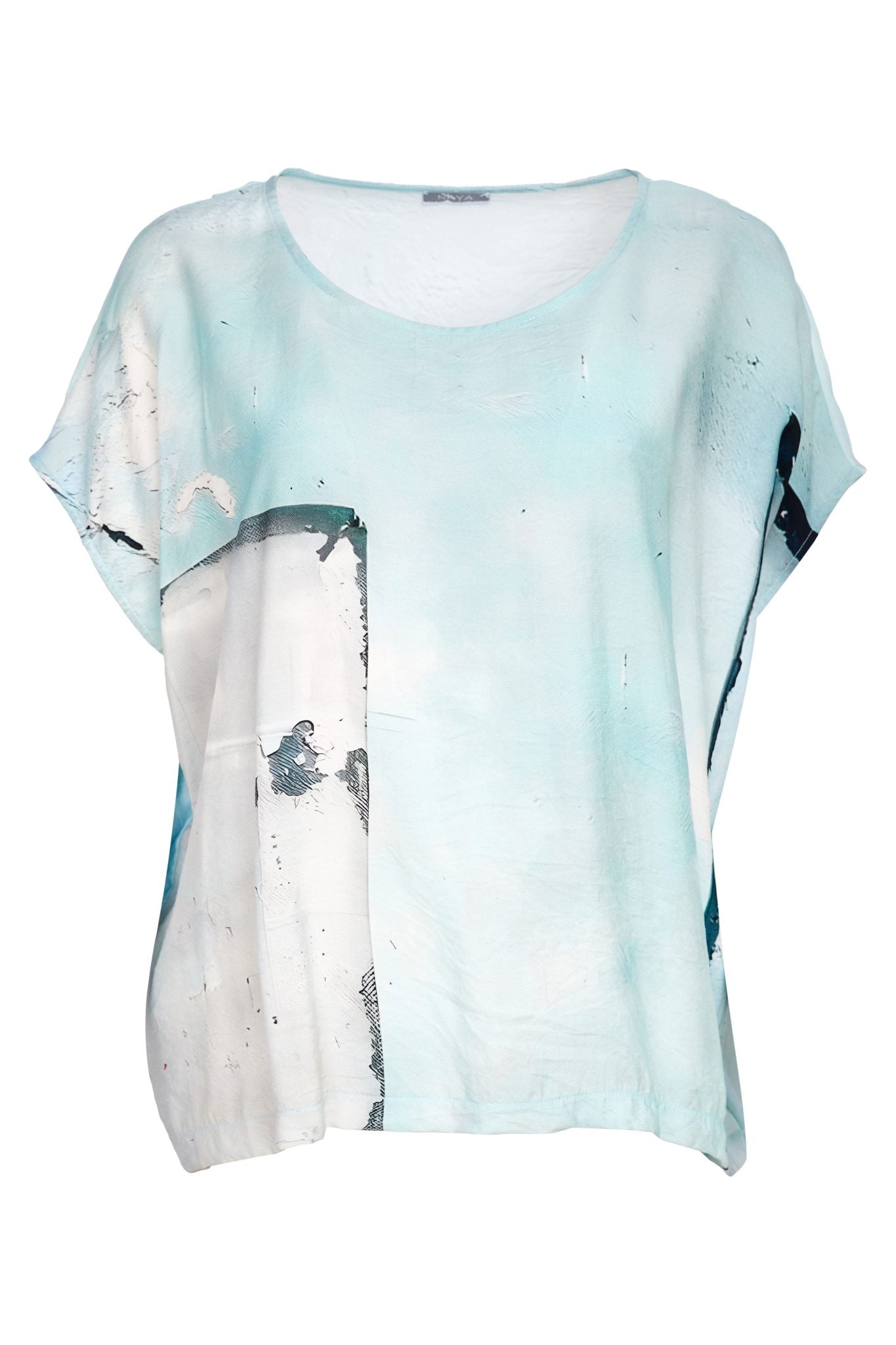 Naya Square Shape Faded Print Top