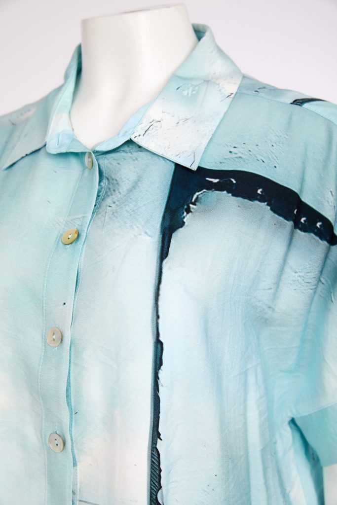 Naya Square Shape Faded Print Shirt