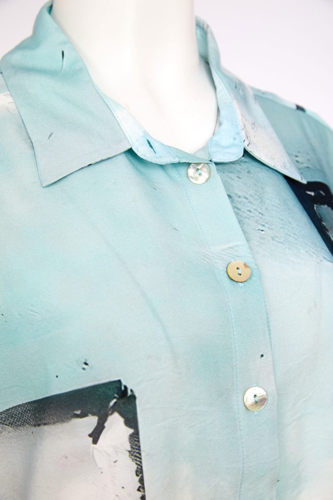 Naya Square Shape Faded Print Shirt