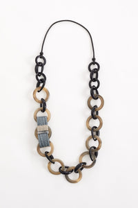 Naya Loop necklace with color braid