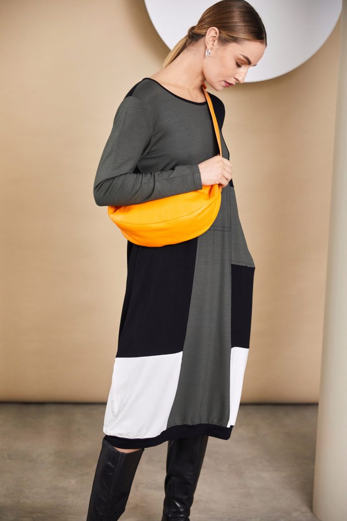 Naya Clothing Colour Block Jersey Dress