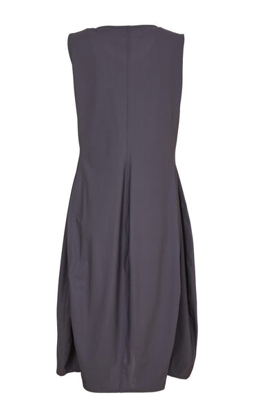 Naya Sleeveless Dress With Pocket Detail- Anthracite