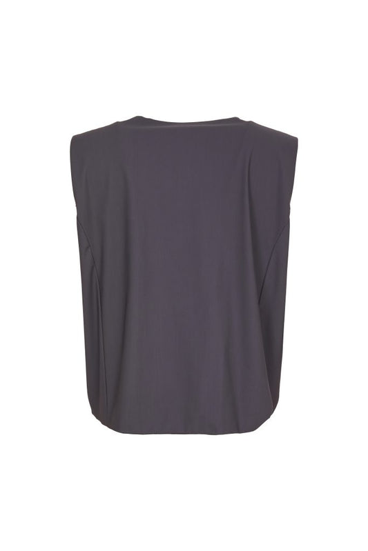 Naya Waistcoat With Button Detail- Anthracite