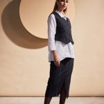 Naya Wide stripe waistcoat