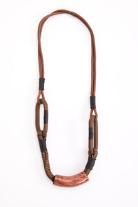 Naya Loop Necklace With Bone Trim